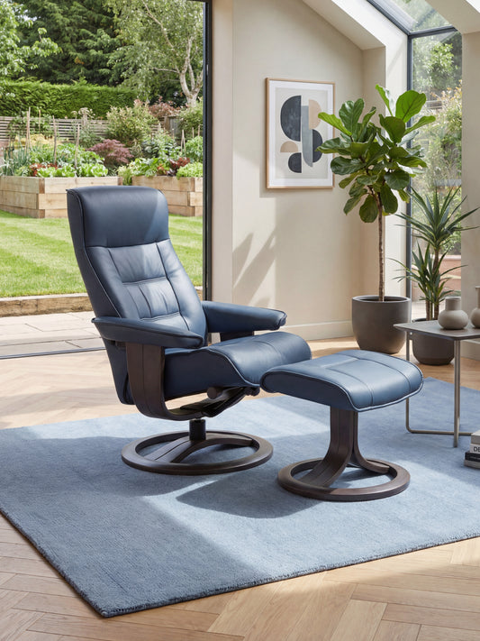 Bella Small Recliner Chair & Footstool