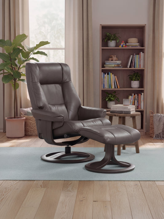 Clara Small Recliner Chair & Footstool