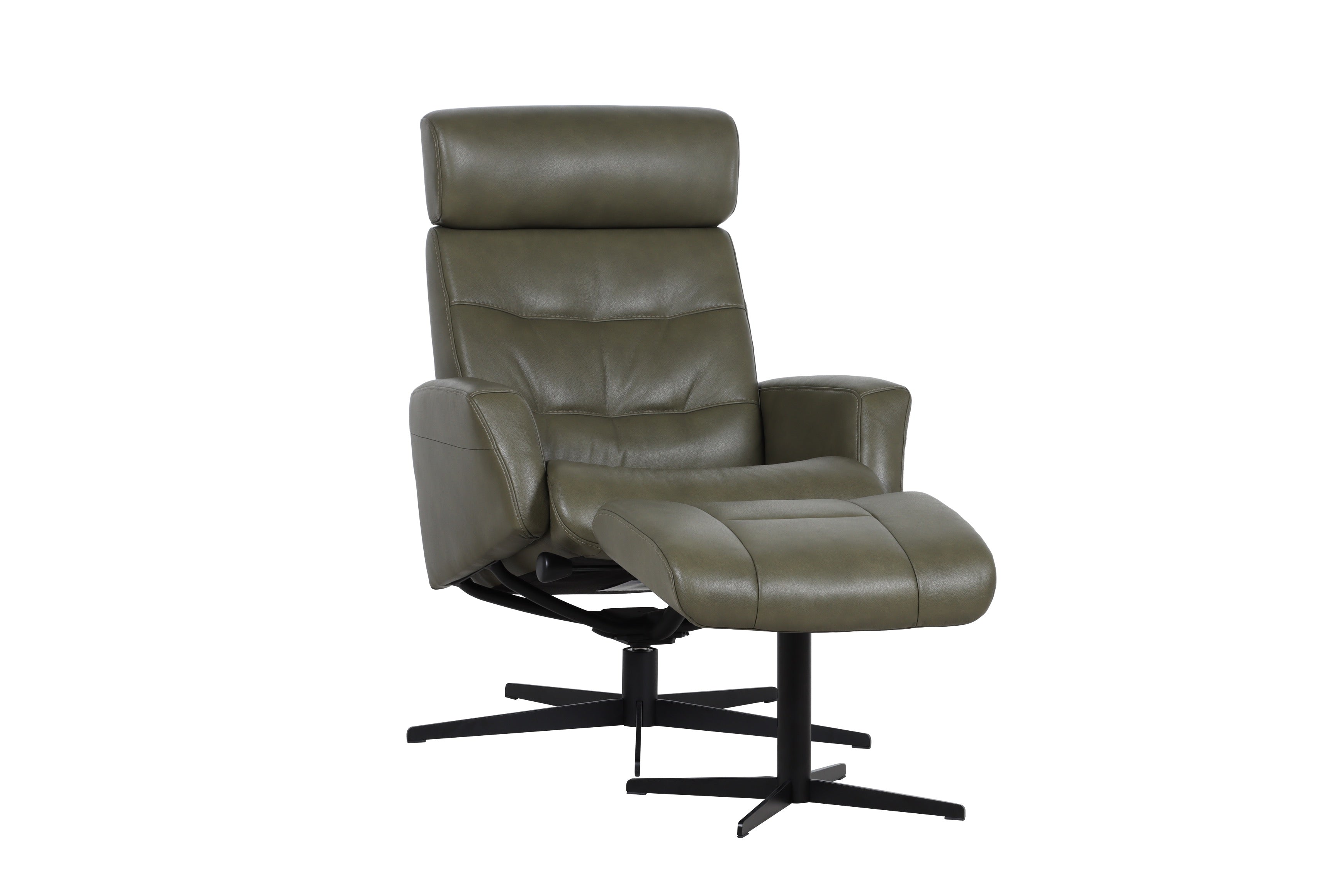Dido Large Recliner Chair & Footstool Stock