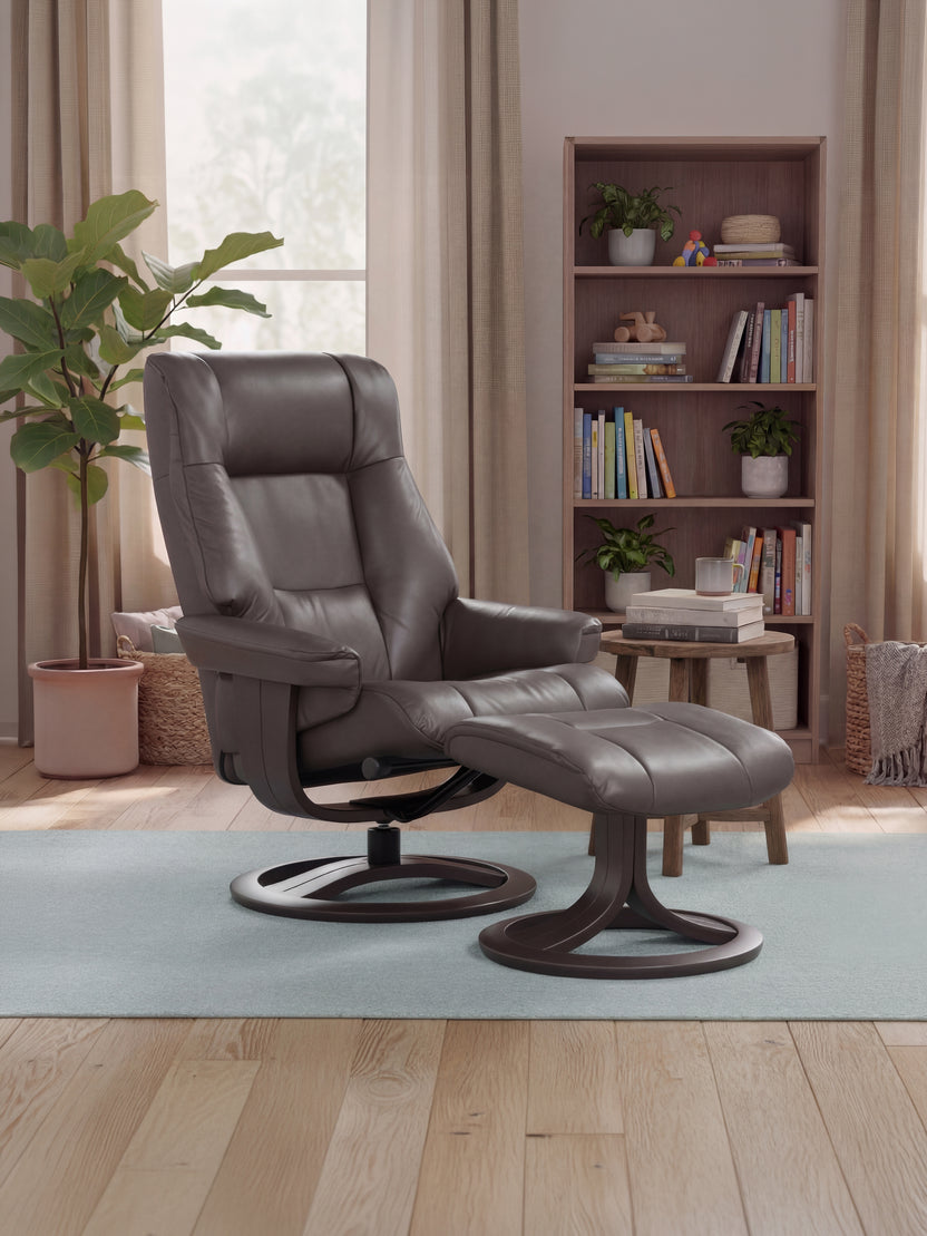 Clara Large Recliner Chair & Footstool
