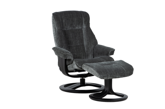 Clara Medium Recliner Chair & Footstool Stock
