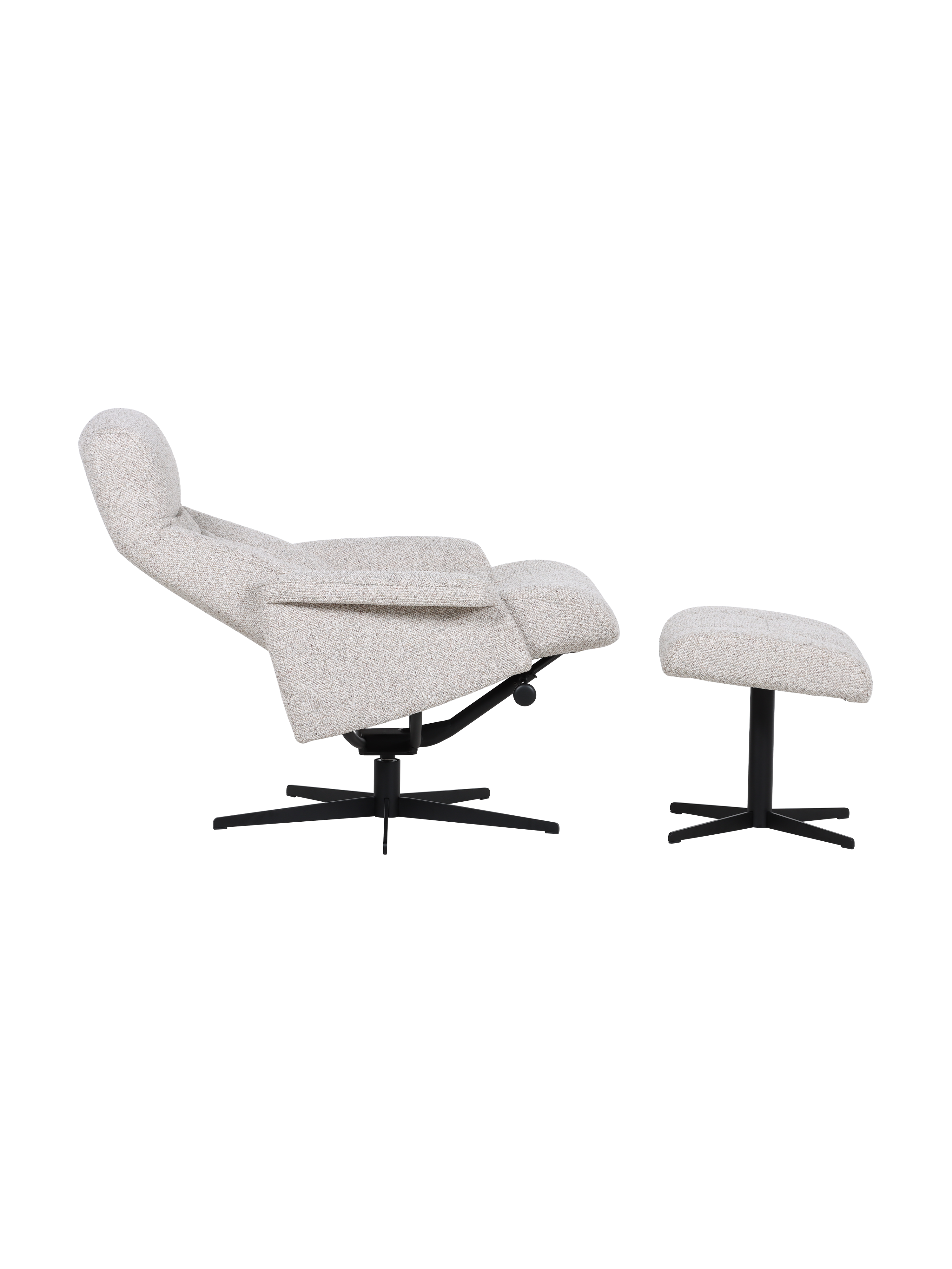Coco Medium Recliner Chair & Footstool Stock