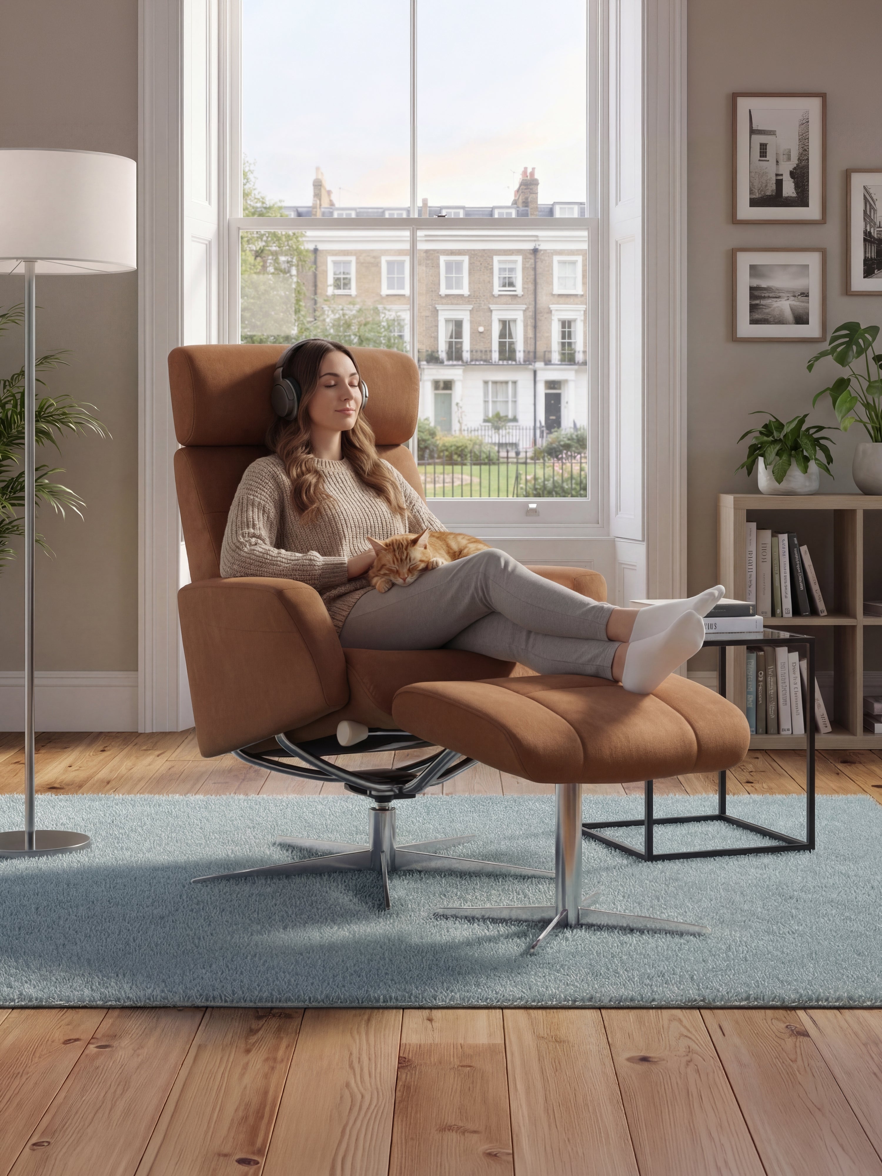 Dido Large Recliner Chair & Footstool