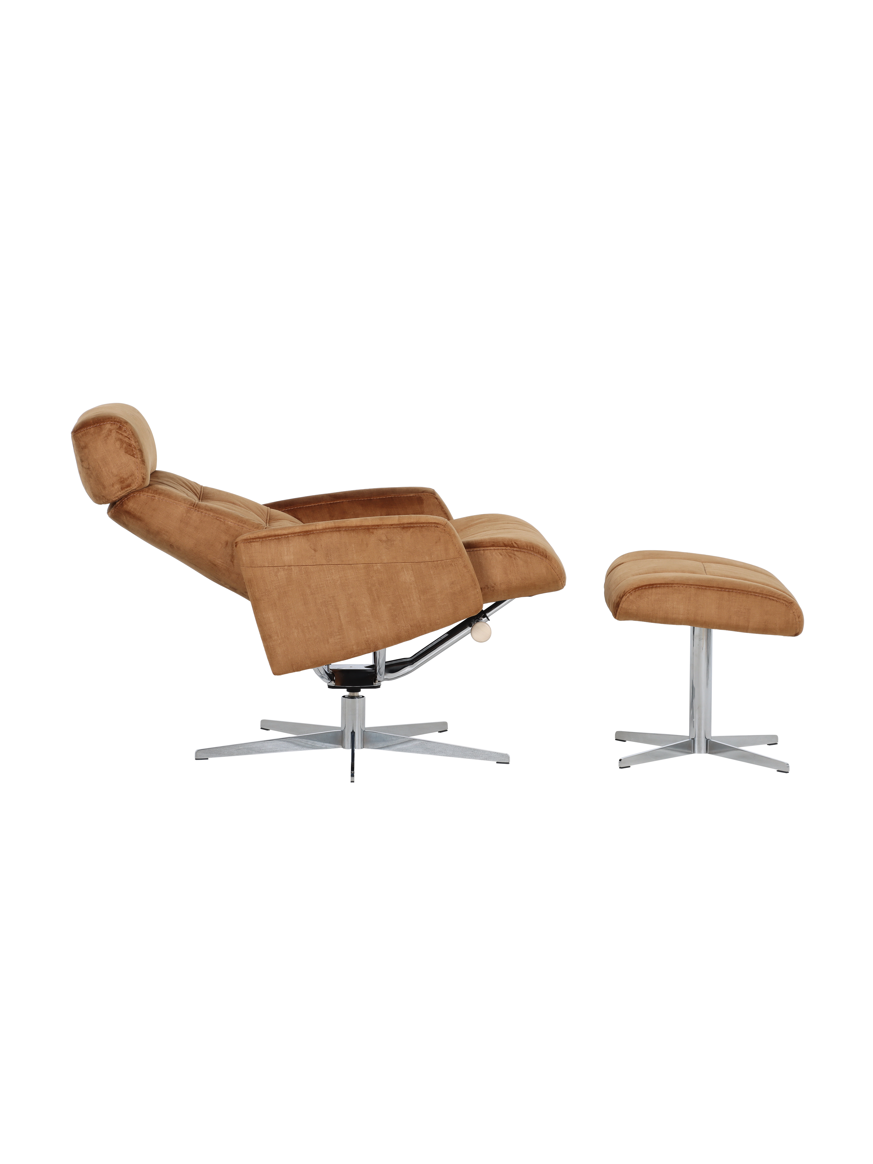 Dido Medium Recliner Chair & Footstool Stock