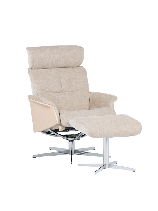Kylo Small Recliner Chair & Footstool