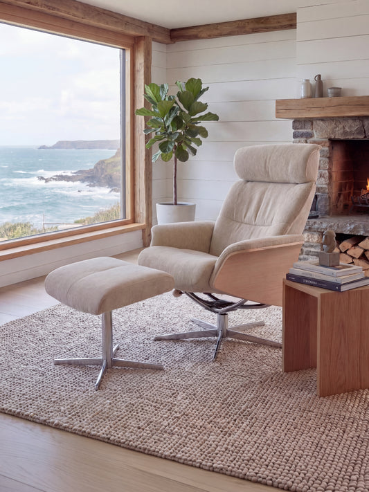 Kylo Small Recliner Chair & Footstool