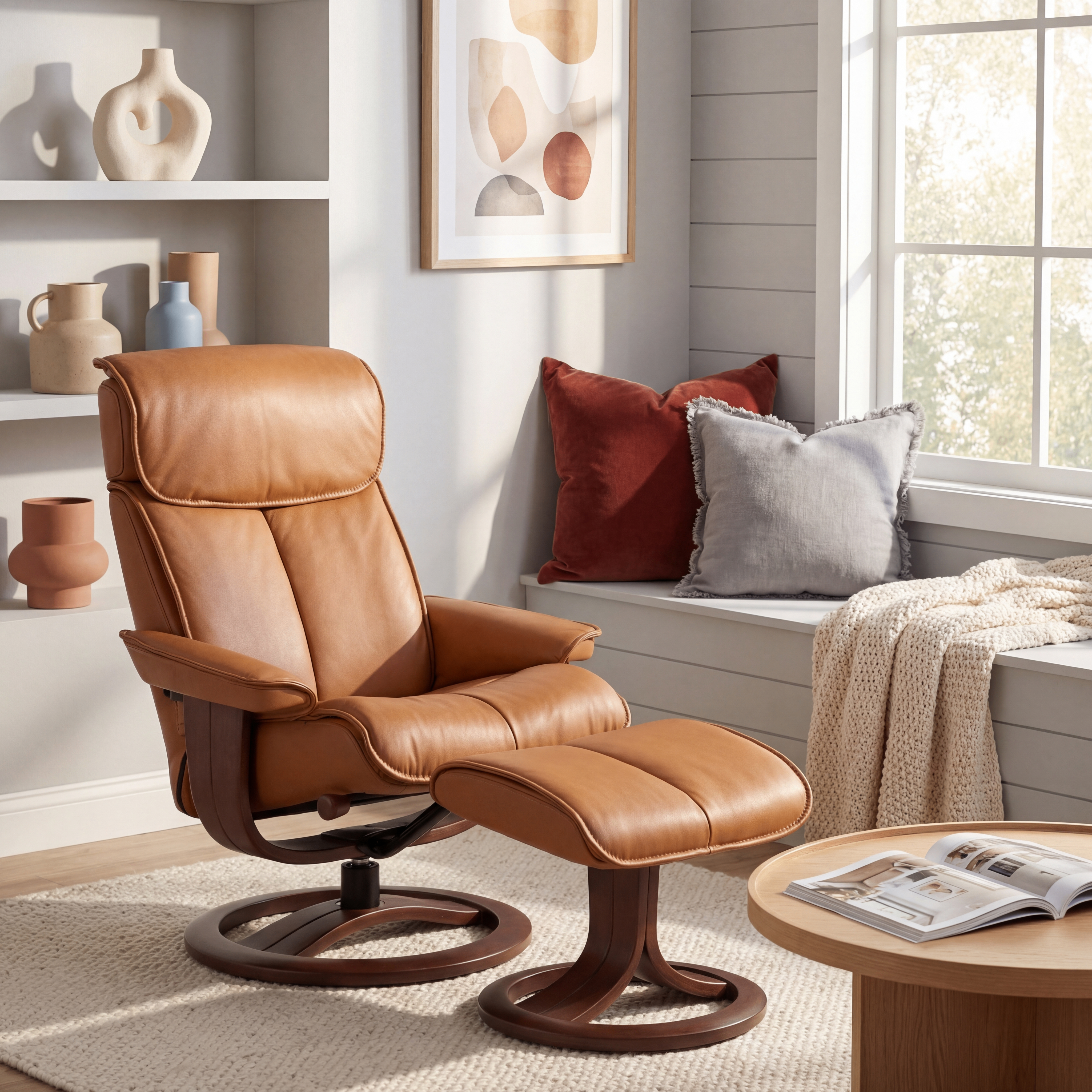Sasha Small Recliner Chair & Footstool
