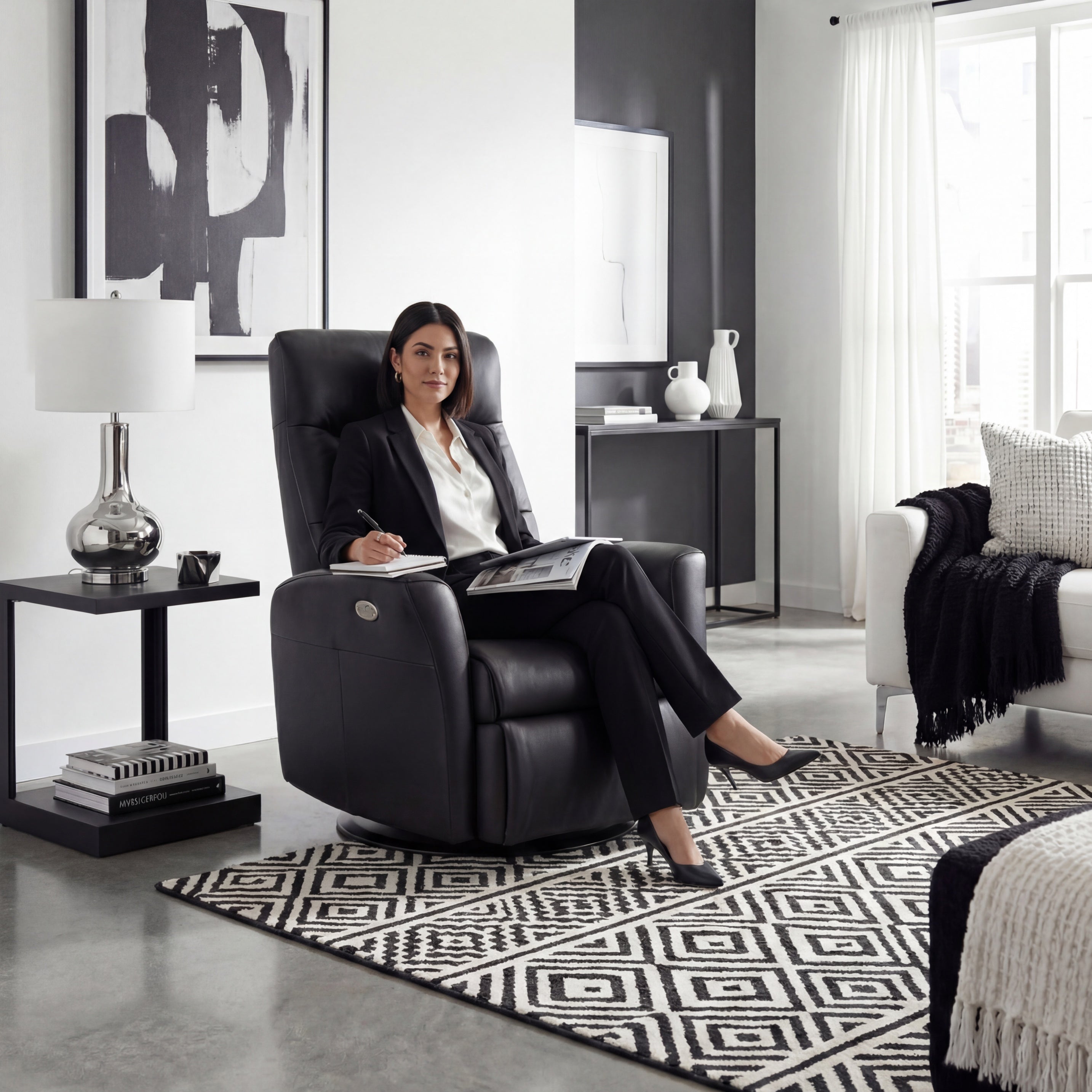 Ruby Large Recliner Chair Stock