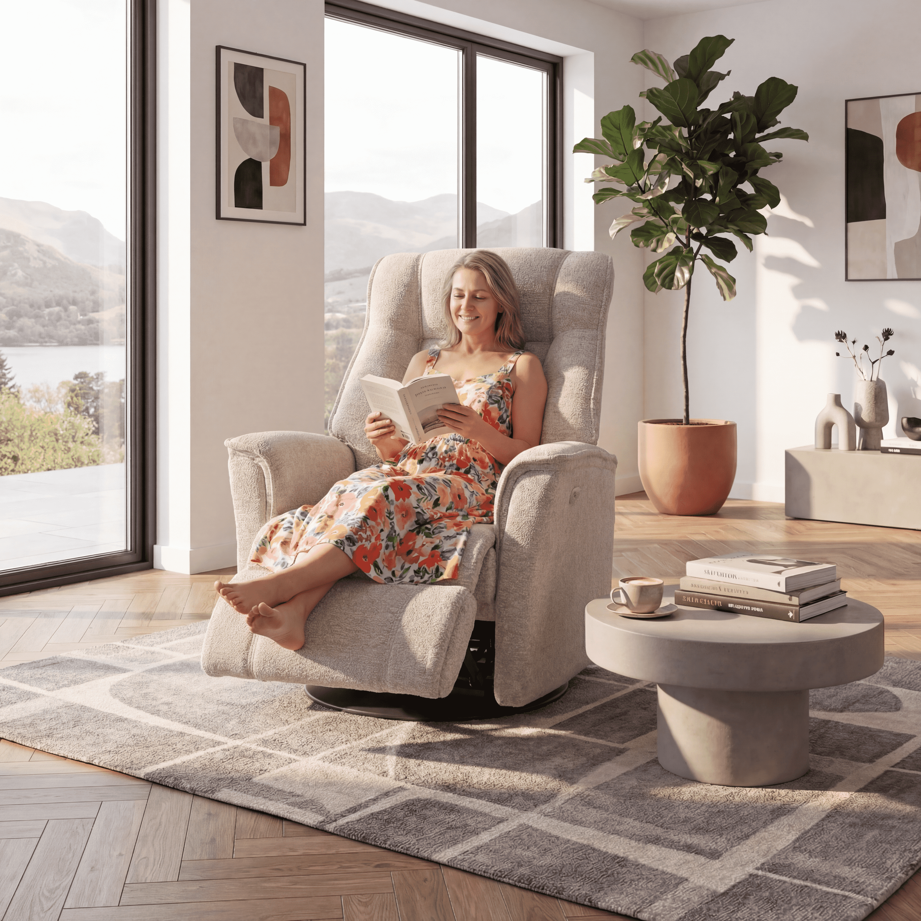 Daisy Large Recliner Chair Stock